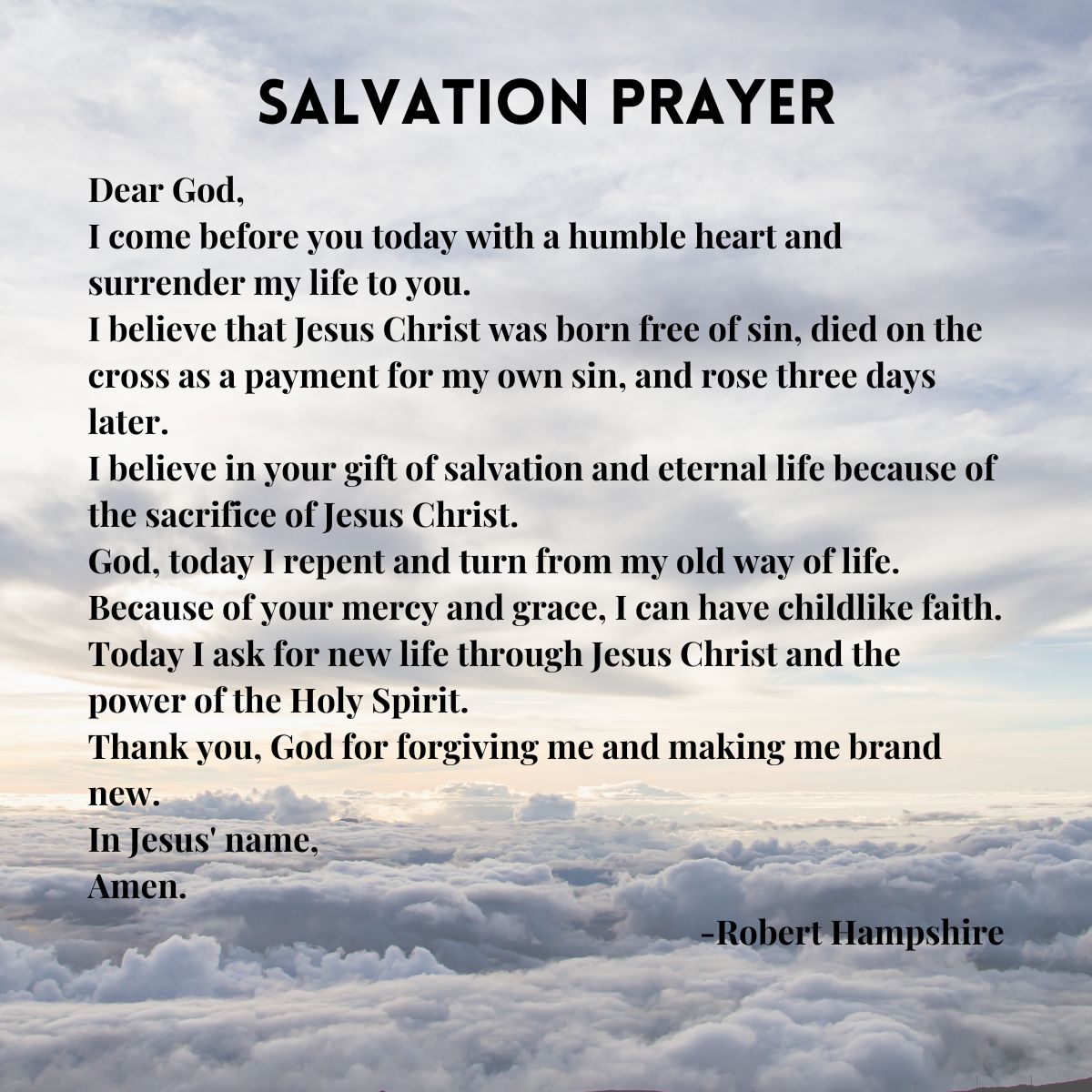 Salvation Prayer